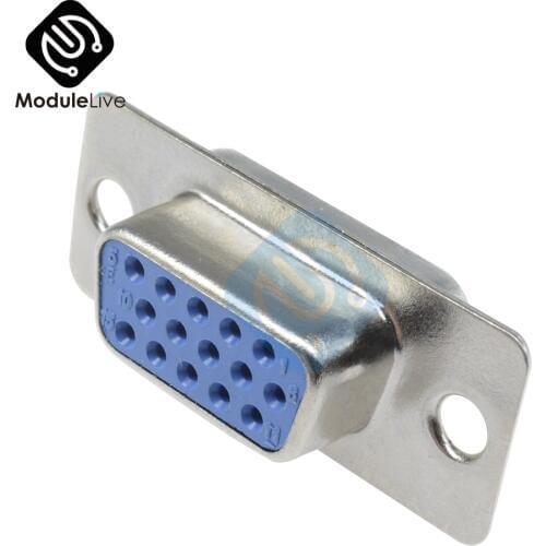 Connector DB15 DB-15 15pin Female Jack VGA Socket for LCD Monitor New Tools