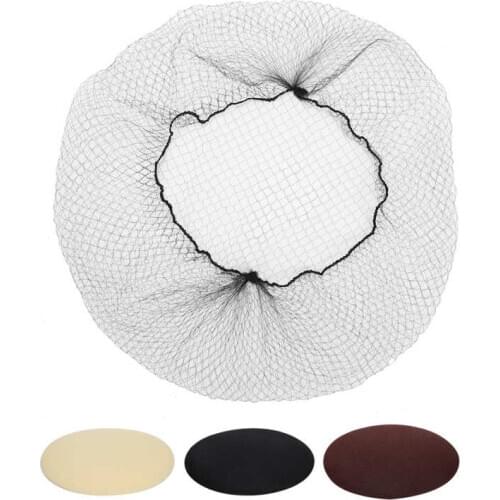 Bun Maker 144pcs Hairnet Nylon Disposable Wig Cap Breathable Hair Mesh Net for Home Salon Hair Styling Tools