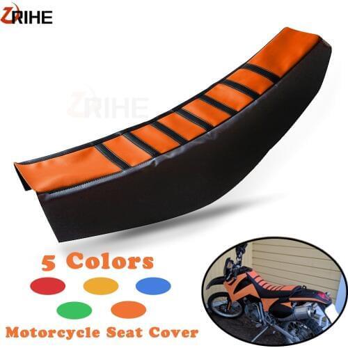Dirt Bike Motocross Motorcycle Ribbed Rubber Gripper Soft Seat Cover For 125/200/300/450/500 EXC 250/450/350 SX-F 990/450SMR