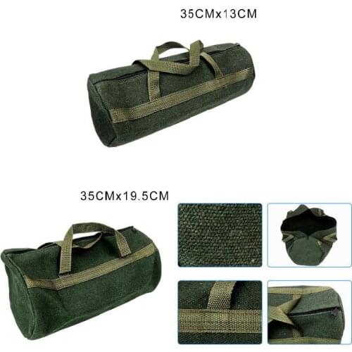 Thick Canvas Pouch Bags Storage Organizer Instrument Case Portable for Electrical Tool
