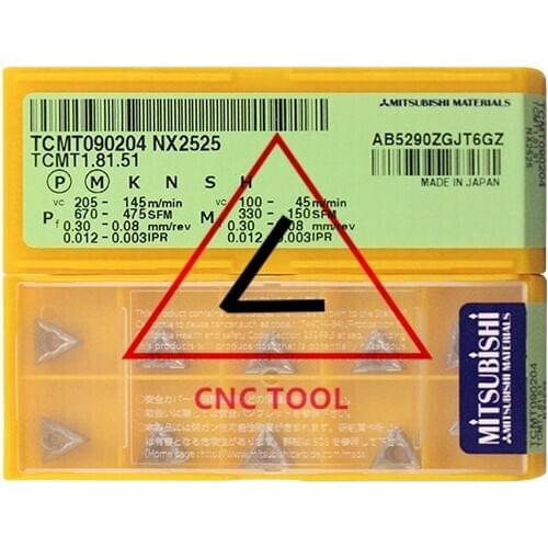 TCMT 090204 NX2525 10pcs original Mitsubishi turning insert DIAEDGE