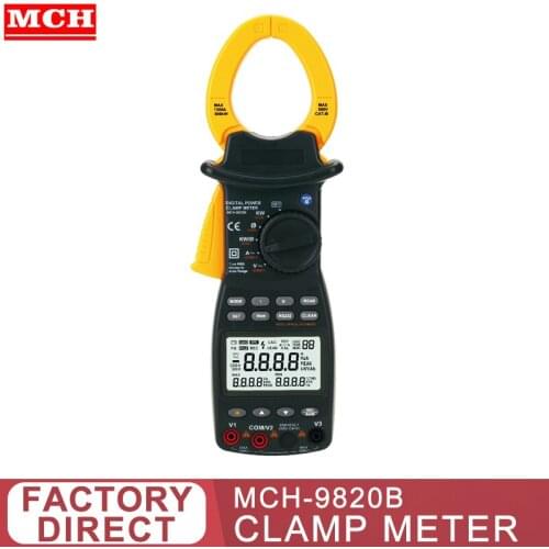 High precision mini multimeter Clamp Meter DC V600V AC V1000V AC C600A 40Mohm MCH-600A 9820B 9860A 9820B