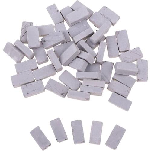 1.7x0.9cm 1/16 Miniature Gray Brick Model for Sand Table Building Suitable for sand table scene scenery building accessories