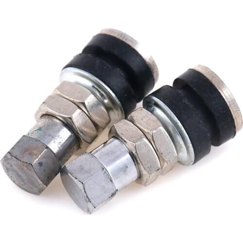1Pair Chrome Metal Valve Stems Bolt In TR161 Metal Rod Tuner Wheel Tire Custom Metal Tire Valve Short Stems