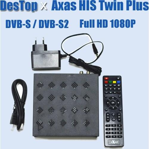 2021 new arrived Axas His Twin PLUS DVB-S2/S HD Satellite TV Receiver Decoder WiFi + Linux E2 Open ATV Smart TV Box Set Top Box
