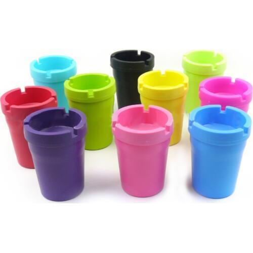 1Pc Mini Auto Car Butt Bucket Cigarette Plastic Smoke Cup Ashtray Ash Holder New