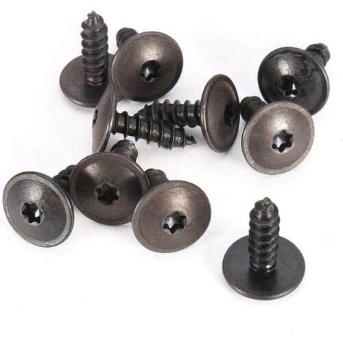 10Pcs/Set Engine Cover Undertray Splashguard Wheel Arch Torx Screw Metal for VW