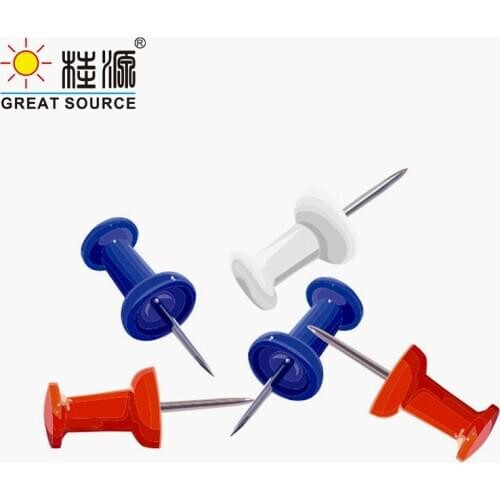 22mm Thumbtack Push Pin Colorful Head Drawing Pin Fix Pin 40pcs Per Box(2 Boxes)