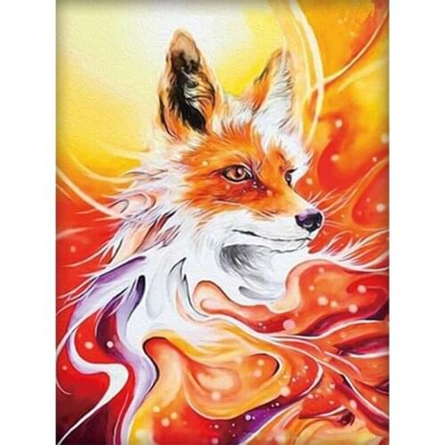 5D DIY Diamond Embroidery Animals Full Square&Round Drill Pictures Of Rhinestones Decoration Home Diamond Painting Fox