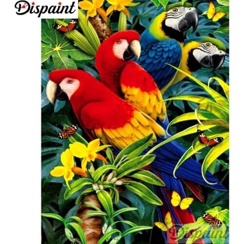 Dispaint Full Square/Round Drill 5D DIY Diamond Painting "Animal bird scenery" Embroidery Cross Stitch 5D Home Decor A11834
