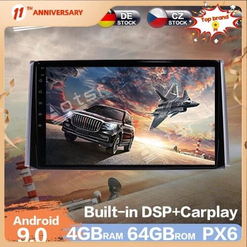 Aotsr 10" Android 9.0 4GB ROM Car Radio GPS Navigation DSP For TOYOTA RAV 4 2019 HD Car Auto Stereo Video Multimedia DVD Player