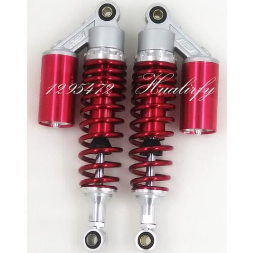 300mm 310mm 320mm Nitrogen Shock Absorbers 7mm spring for Honda/Yamaha/Suzuki/Kawasaki/Dirt bikes/ATV/Motorcycles silver+red