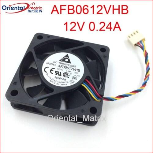 Free Shipping AFB0612VHB 6015 DC12V 0.24A Cooler Cooling Fan