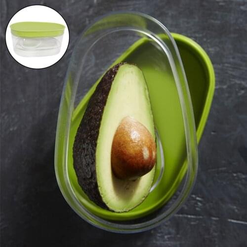 Avocado Saver Holder Food Crisper Storage Box Vegetable Container Keep Fresh Kitchen Accessory Keep Avocados Fresh for Days