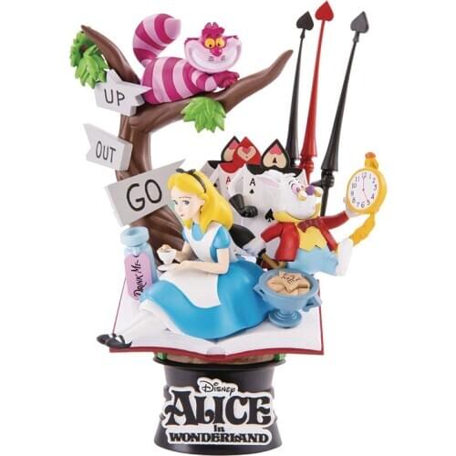 Disney Alice in Wonderland Princess Action Figure Decoration Model 15cm PVC Anime Figurine Collection Toy for Kids Girls Gift