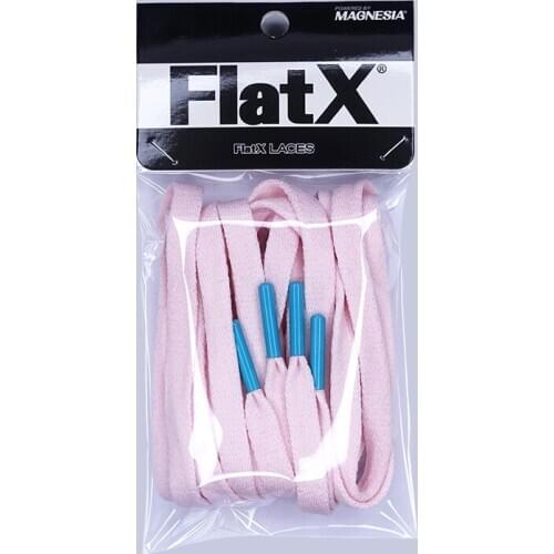 FlatX 8mm Goddess Pink/ Aqua Color Metal Tips Shoelaces High Quality Professional Sneaker Laces Shoelace Lacet