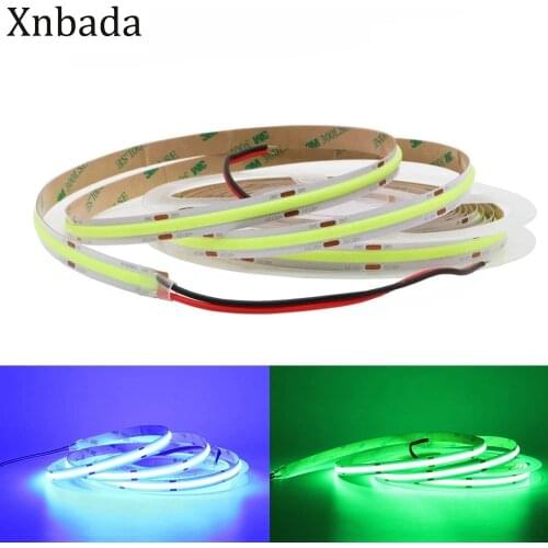 Flexible COB DC12V/24V Led Strip Soft LED Bar Light Super Bright FCOB Tape for Dedroom Living Room Cabinet Kitchen Decoration