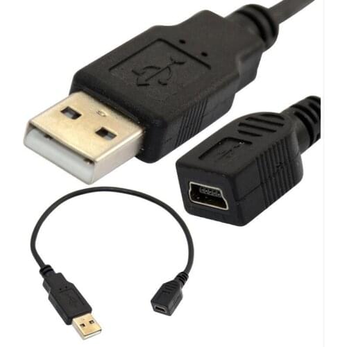 USB MINI 5Pin 5P Female to USB 2.0 A male plug Cable