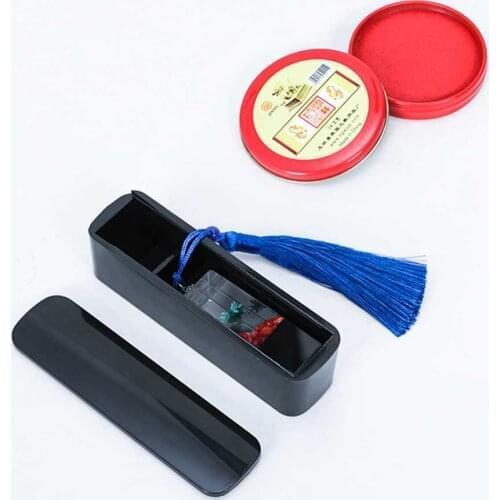 Chinese Name Customize Wood Seals Retro Micro Landscape Resin Stamp Teacher Students Friends Birthday Graduration Gift Signature