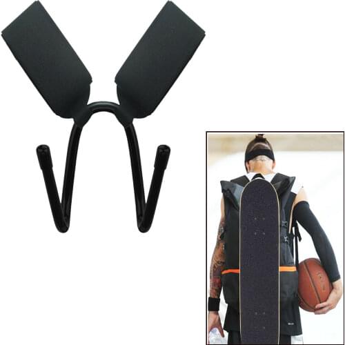 Skating Carry Backpack Attachment Shoulder Strap Buckle Hook Skateboard Hanger