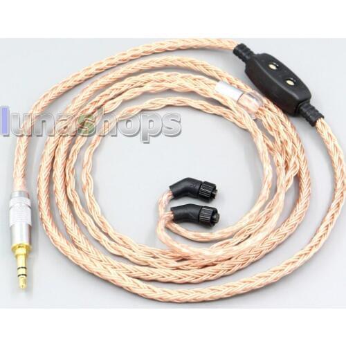 LN006726 2.5mm 3.5mm XLR Balanced 16 Core 99% 7N OCC Earphone Cable For AKR03 Roxxane JH Audio JH24 Layla Angie
