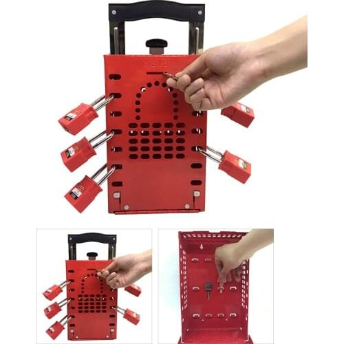 Lockey 2021 New Portable Combination Portable Steel Safety Lockout key Box Tagout