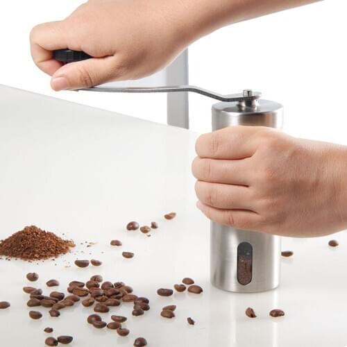 40g Washable Ceramic Core Home Kitchen Mini Hand Coffee Bean Mill Stainless Steel Manual Coffee Grinder