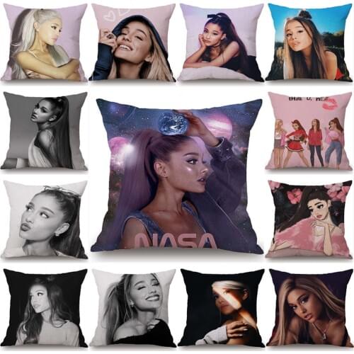 Ariana Grande Pillow Case Pillow Cover Bedroom Throw Pillow Case Oreiller Kissen Almofada Cushion Cover Free Shipping