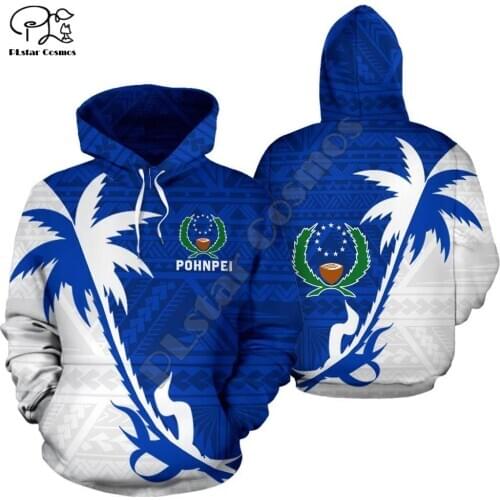 NewFashion Island Country Flag Pohnpei Polynesian Culture Retro Tattoo Tracksuit Men/Women Pullover Harajuku 3DPrint Hoodies A-1