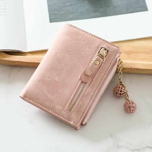 New Women Pu Leather Wallets Female Short Purses Ladies Hasp Purses Big Capacity Card Holders Clutch Cute Wallets Dropshipping
