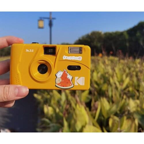 Kodak film camera M35 retro camera non-disposable film machine with flash function repetitive with Kodak film (1 roll-2 rolls)