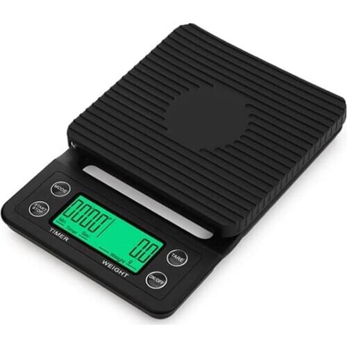 Portable 3kg 0.1g Coffee Scale With Timer High Precision 5kg 0.1g Electronic Digital Kitchen Scale LCD Electronic Drip Scales