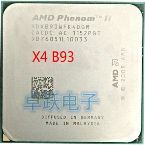 AMD Phenom II X4 B93 CPU Processor Quad-Core (2.8Ghz/ 6M /95W / 2000GHz) Socket am3 am2+ free shipping
