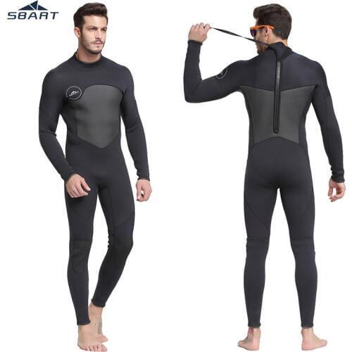 SBART Men 1.5mm neoprene wetsuit High elasticity stitching warm surfing Diving Equipment Jellyfish clothing long sleeved wetsuit