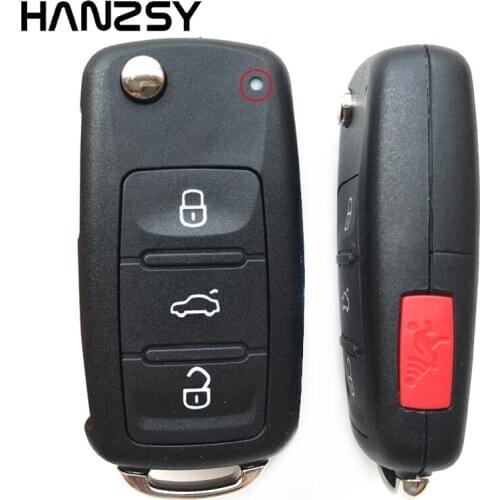 3+1/4 Buttons Flip Folding key Case For VW VolksWagen Polo Golf Octavia Seat Passat Beetle Passat Car Remote key shell Fob Cover