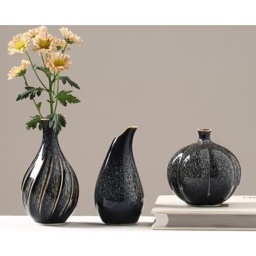 Modern Ceramic Vase Nordic Handmade Crafts Porcelain Flower Bottle Creative Wedding Gifts Fashion Home Decoration Accessories