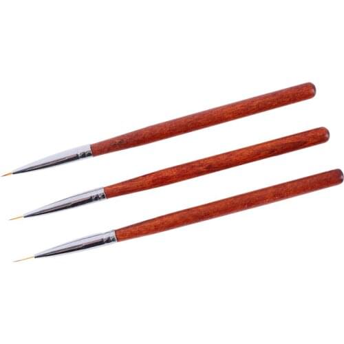 UV Gel Brush Liner Mahogany Pole Flower Pull Line High-quality Nylon Hair Not Linting Strong and Durable Nail Art Tools