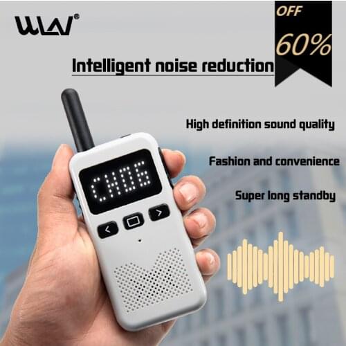 WLN KD-C70 UHF Mini Handheld Intercom portable Walkie Talkie Scan CTCSS DCS KSM3 Two Way Radio Station with Hidden Display
