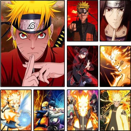 Japanese classic anime canvas painting Naruto posters and prints print mural pictures childrens room home wall decoration