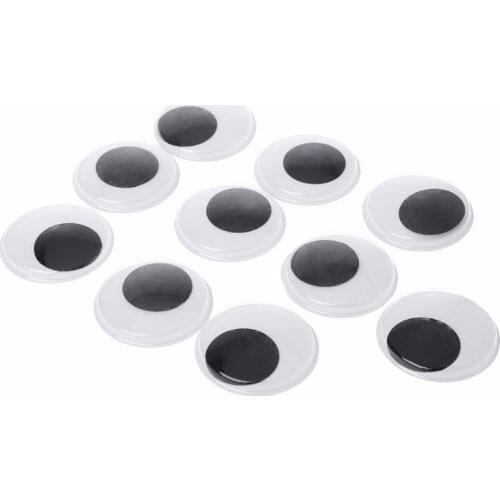 10pcs 50mm Wiggly Wobbly Googly Eyes Self-adhesive Scrapbooking Crafts For Doll Toy 090B