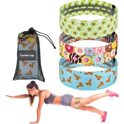 3Pcs/Set Booty Fitness Resistance Bands Set Hip Exercise Loops Elastic Band Yoga Gym Equipment Sport Legs GluteThighs Training