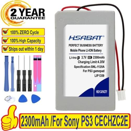 100% Original HSABAT 2300mAh Battery For Sony PS3 Bluetooth Controller LIP1359