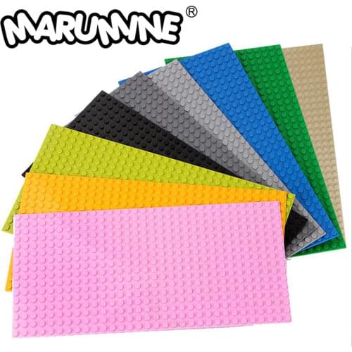 Marumine 2PCS 16x32 Dots Baseplate Blocks 3857 DIY Classic MOC Building Bricks Toys Base Plate Compatible All Major Brand
