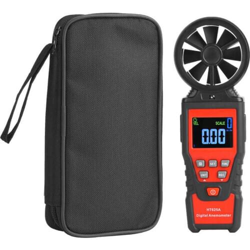 Air Meter Digital Anemometer HT625A Mini Handheld LCD Display Digital Anemometer Wind Gauge Meter Wind