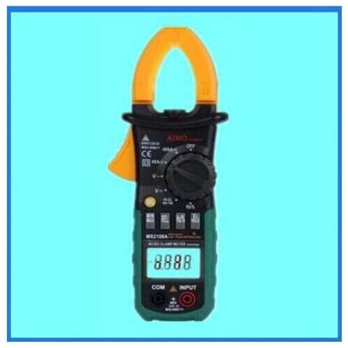 Mastech MS2108 Digital Clamp Meter True RMS LCD Multimeter AC DC Voltmeter Ammeter Ohm Herz. Duty Cycle Multi Tester