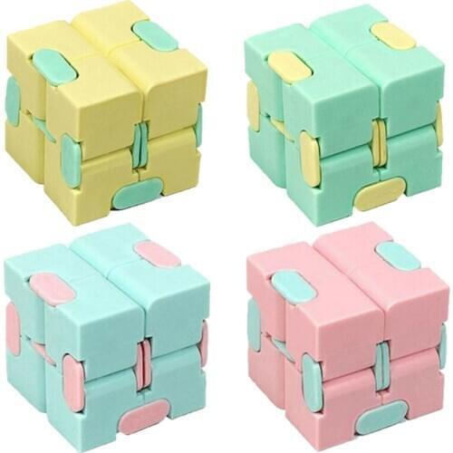 1Pc Children Adult Decompression Toy Fidget Toys Relieve Stress Funny Hand Game Four Corner Maze Infinity Magic Cube Puzzle Toys