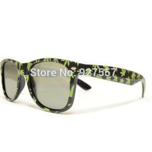 Pot Leaf Diffraction Glasses- Tinted Kaleidoscope Prism Show 3D Shades New