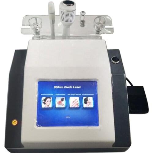 4 in 1 980nm diode laser physiotherapy rehabilitation equipment lipolysis laser vascular removal and nail fungus treatment