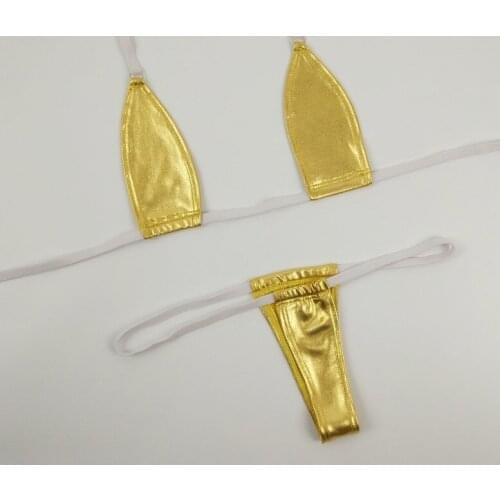 Extreme Hot Teardrop Mini Micro Bikini Swimwear Set Sexy Women Gilding Bathingsuit Beachwear Exotic Lingerie Underwear Plus Size