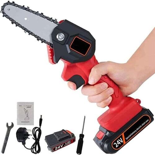 Electric Chain Saw 4 inch 550W Cordless Electric Mini Chainsaw Handheld Electric Pruning Saw garden logging электрическая-пила